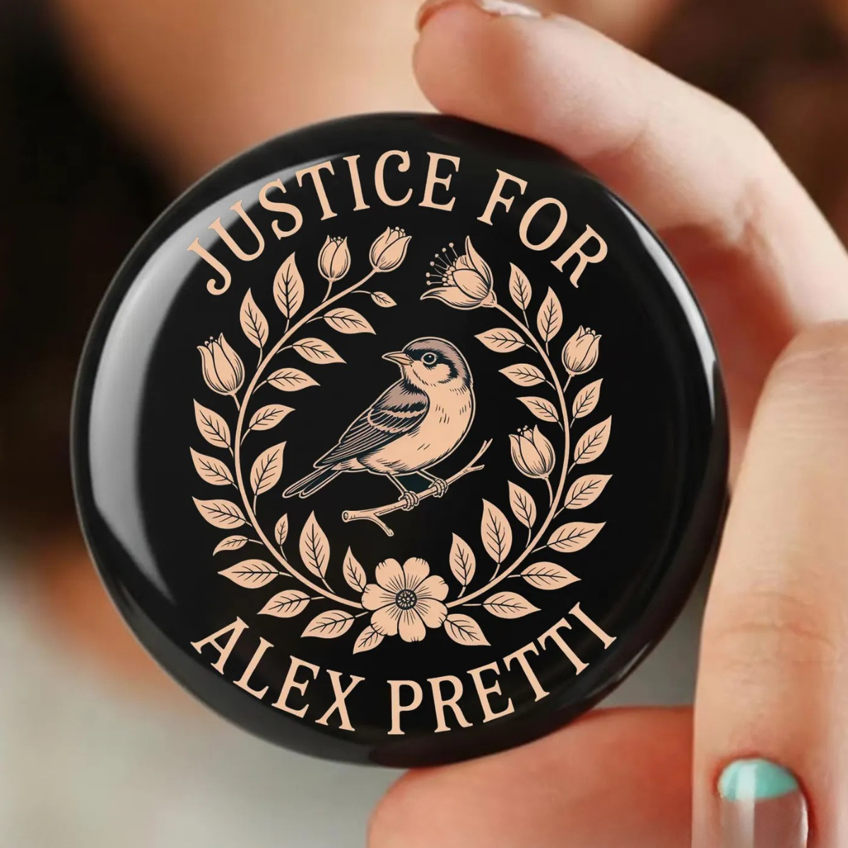 Justice for Alex Pretti Pin, Be Pretti Button, Activism Accessory, Protest Gear