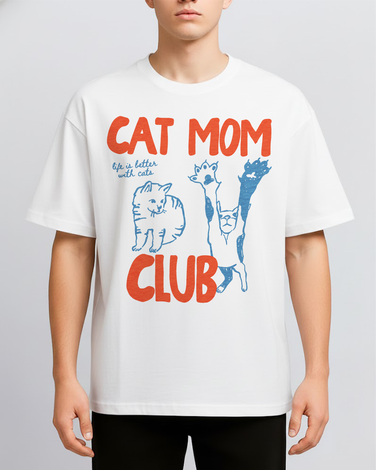 Cat Mom Club Shirt, Cat Mama Tee, Gift For Cat