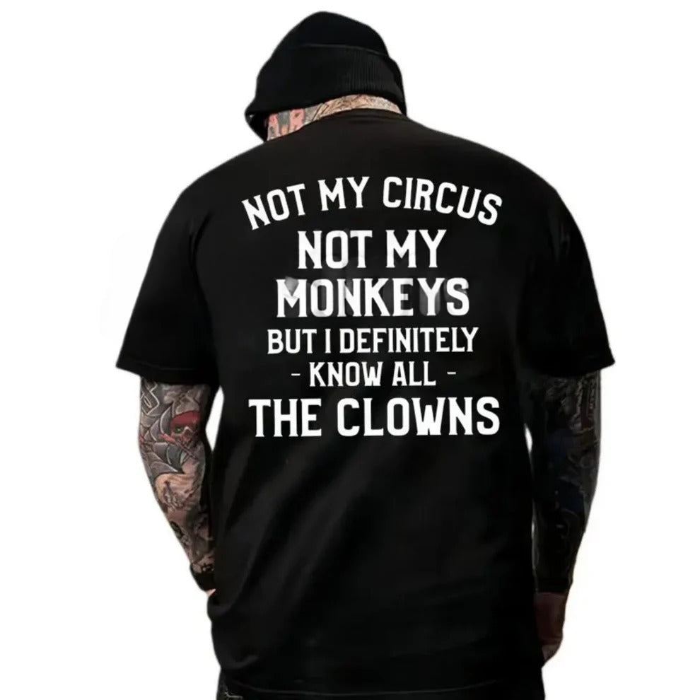 Not My Circus Not My Monkeys Shirt, Funny Sarcastic Quote Tee, Introvert Office Gift