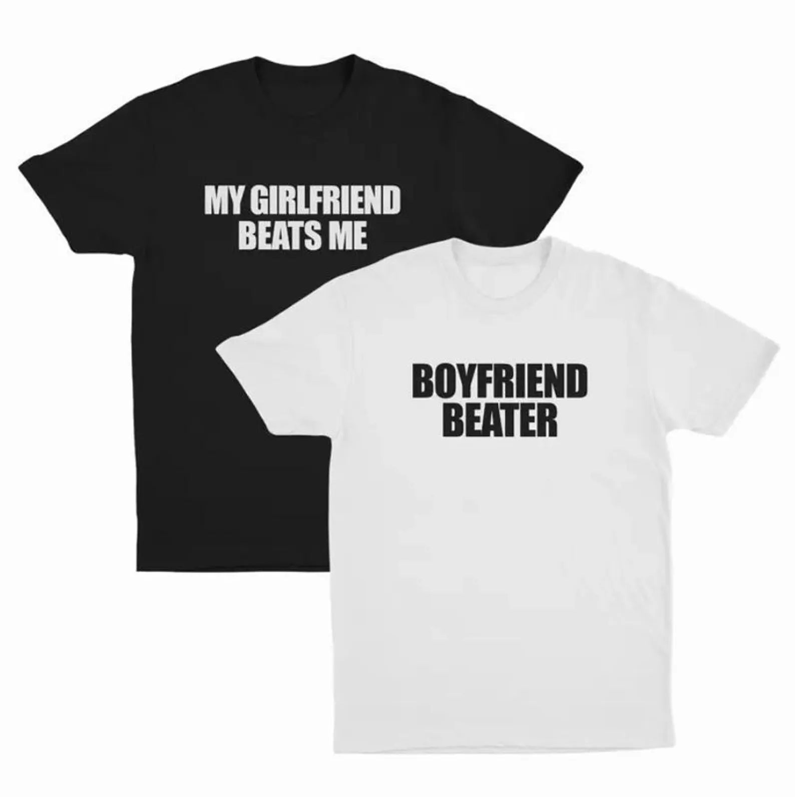 My Girlfriend Beats Me Shirt, Funny Girlfriend Tee, Boyfriend Gift, Valentine Gift Couple Shirt