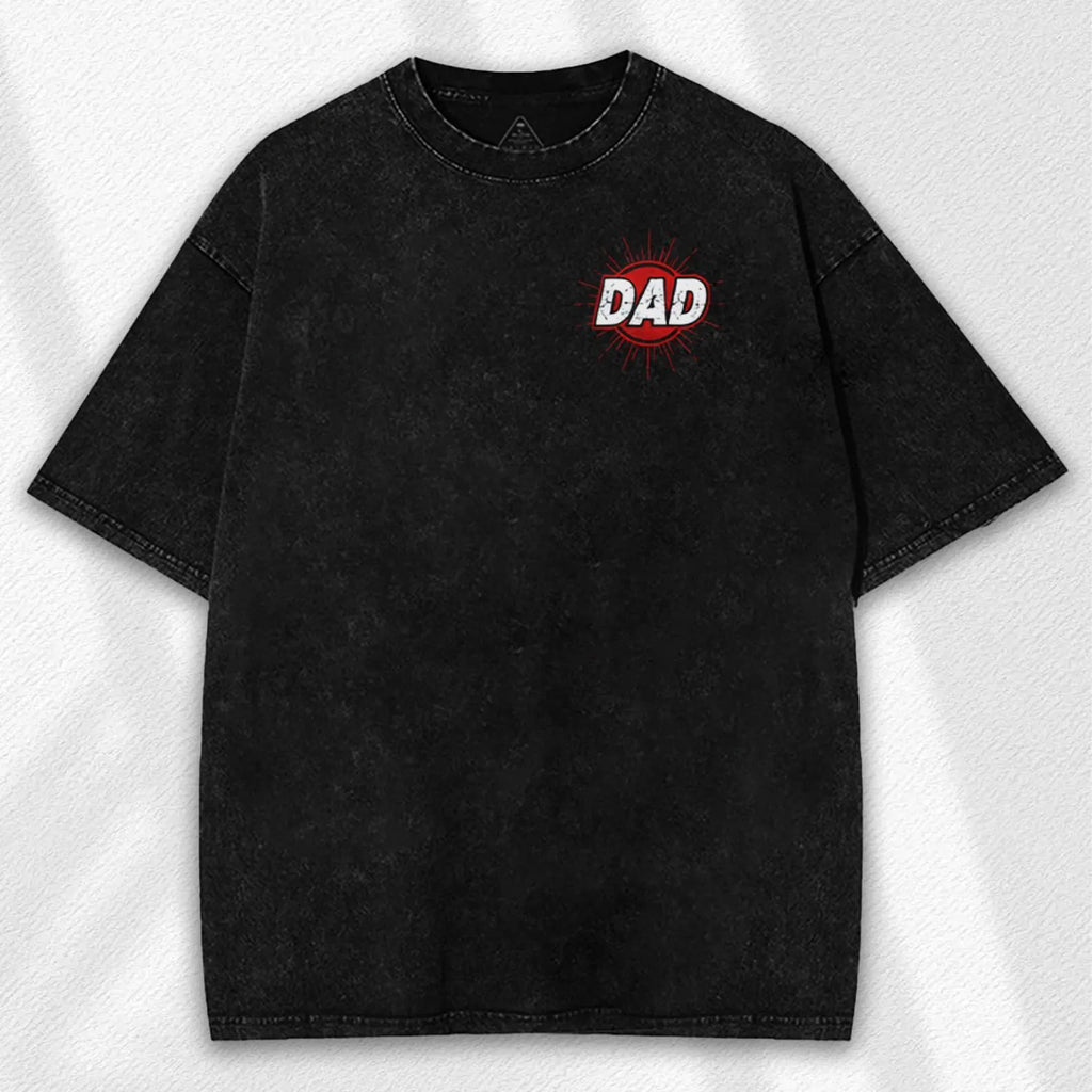 Dad Vintage Washed T Shirt, Graphic Tee