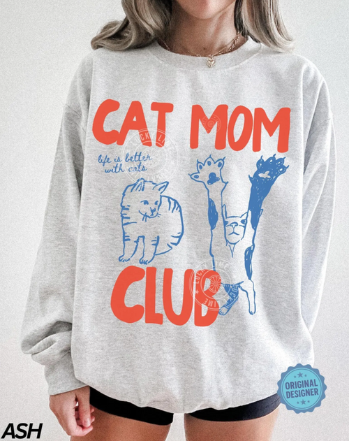 Cat Mom Club Shirt, Cat Mama Tee, Gift For Cat