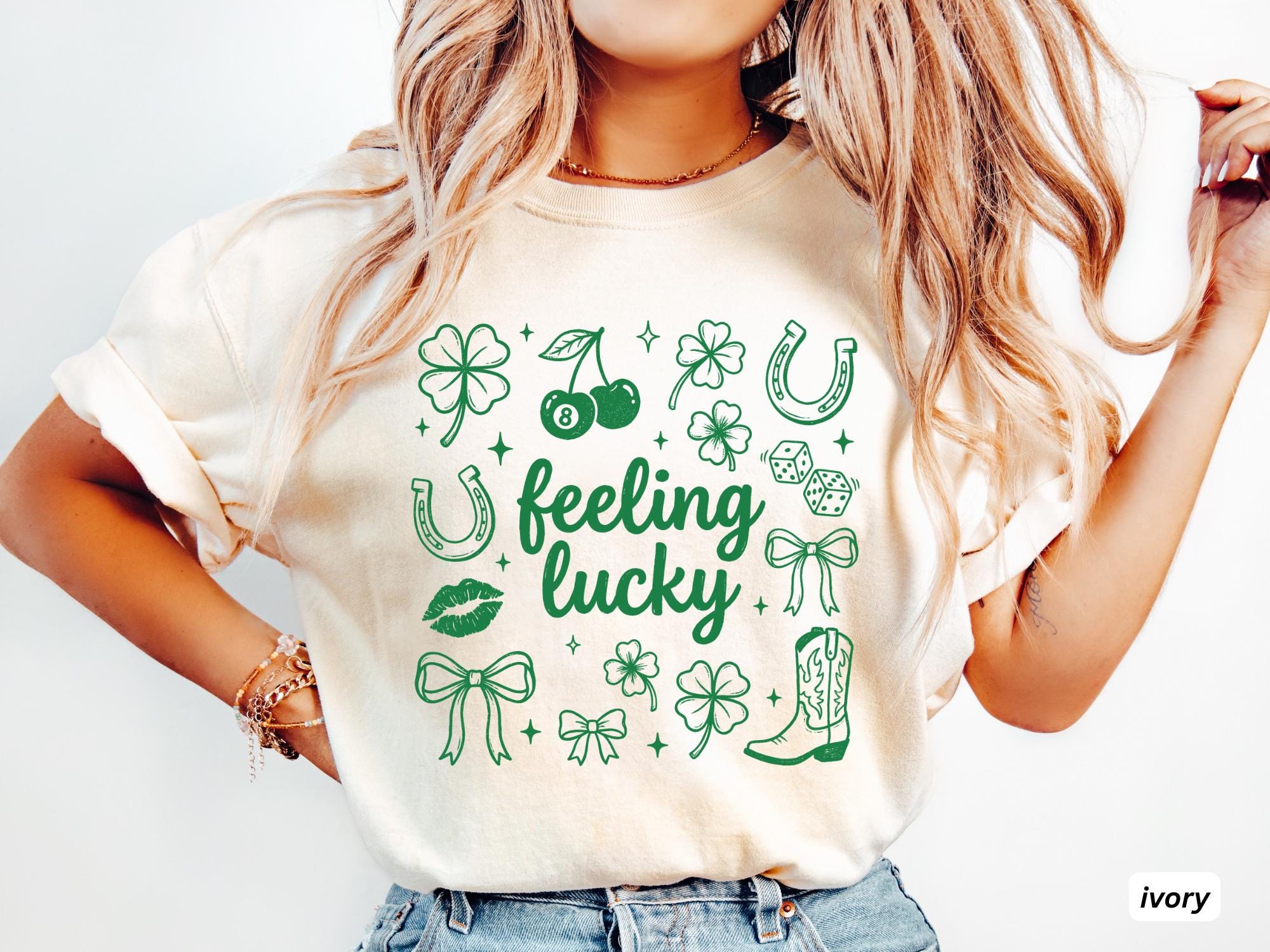Lucky Charm Graphic T-Shirt, Feeling Lucky Tee, St. Patricks Day Shirt
