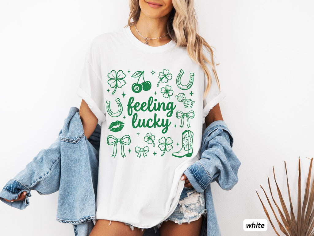 Lucky Charm Graphic T-Shirt, Feeling Lucky Tee, St. Patricks Day Shirt
