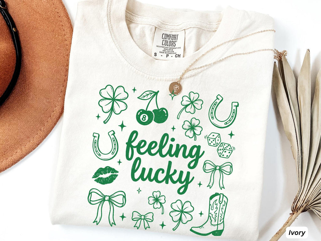 Lucky Charm Graphic T-Shirt, Feeling Lucky Tee, St. Patricks Day Shirt