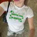 Everyone Loves an Irish Girl Shirt, St. Patrick’s Day Y2K Baby Tee, Cute Irish Top