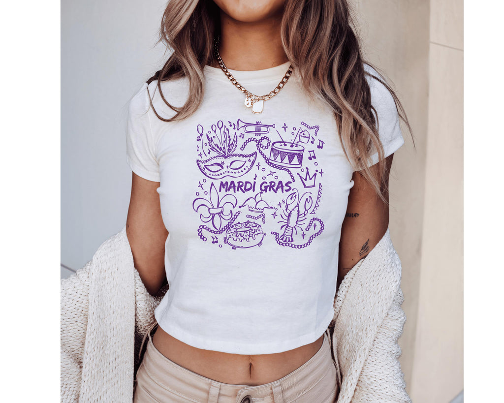 Mardi Gras Baby Tee, Throw Me Something Women’s Shirt, Mardi Gras Parade Outfit