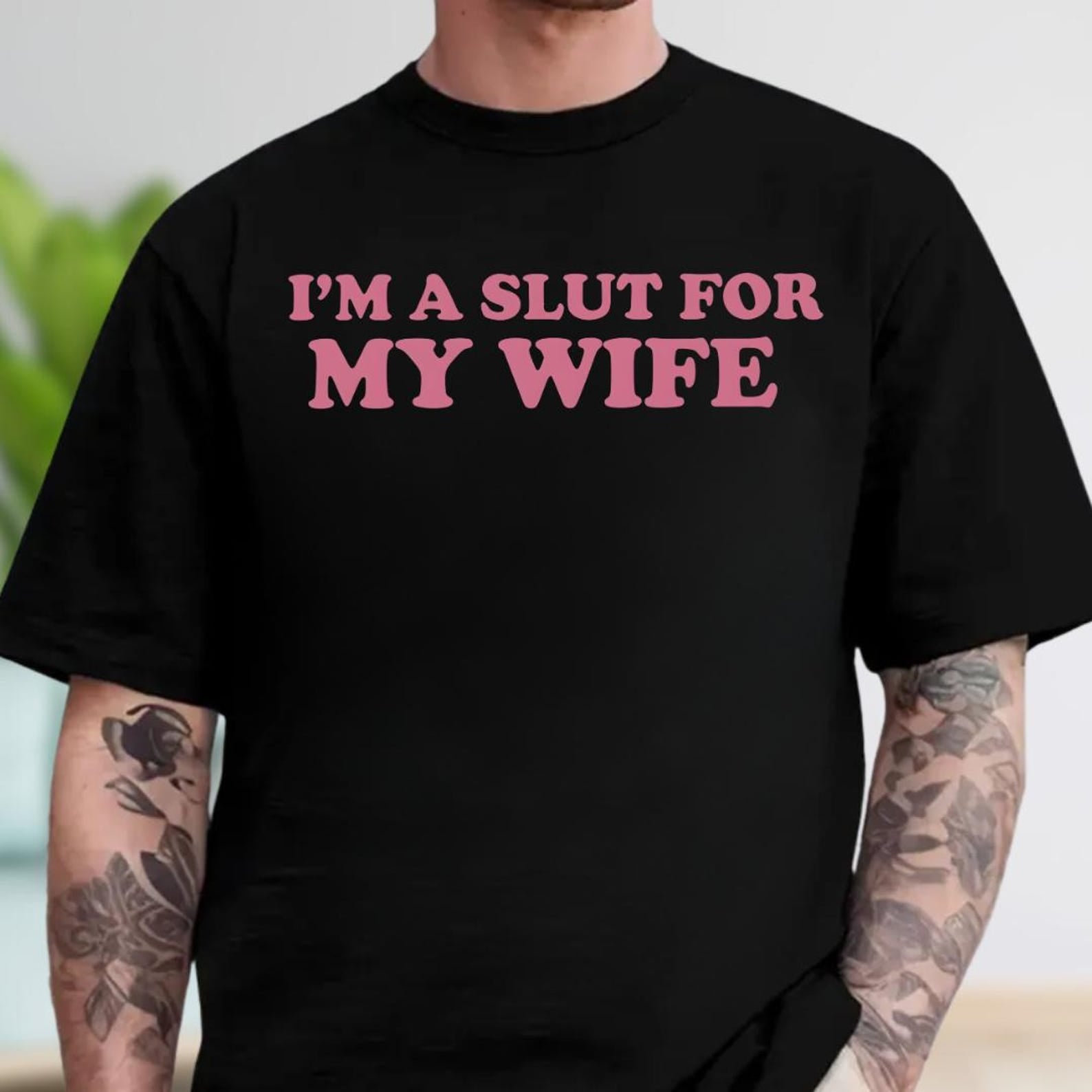 I’m A Slut for My Wife Tee As A Funny Valentine’s Day, A Quirky Quote Shirt With Playful Humor For Any Occasion