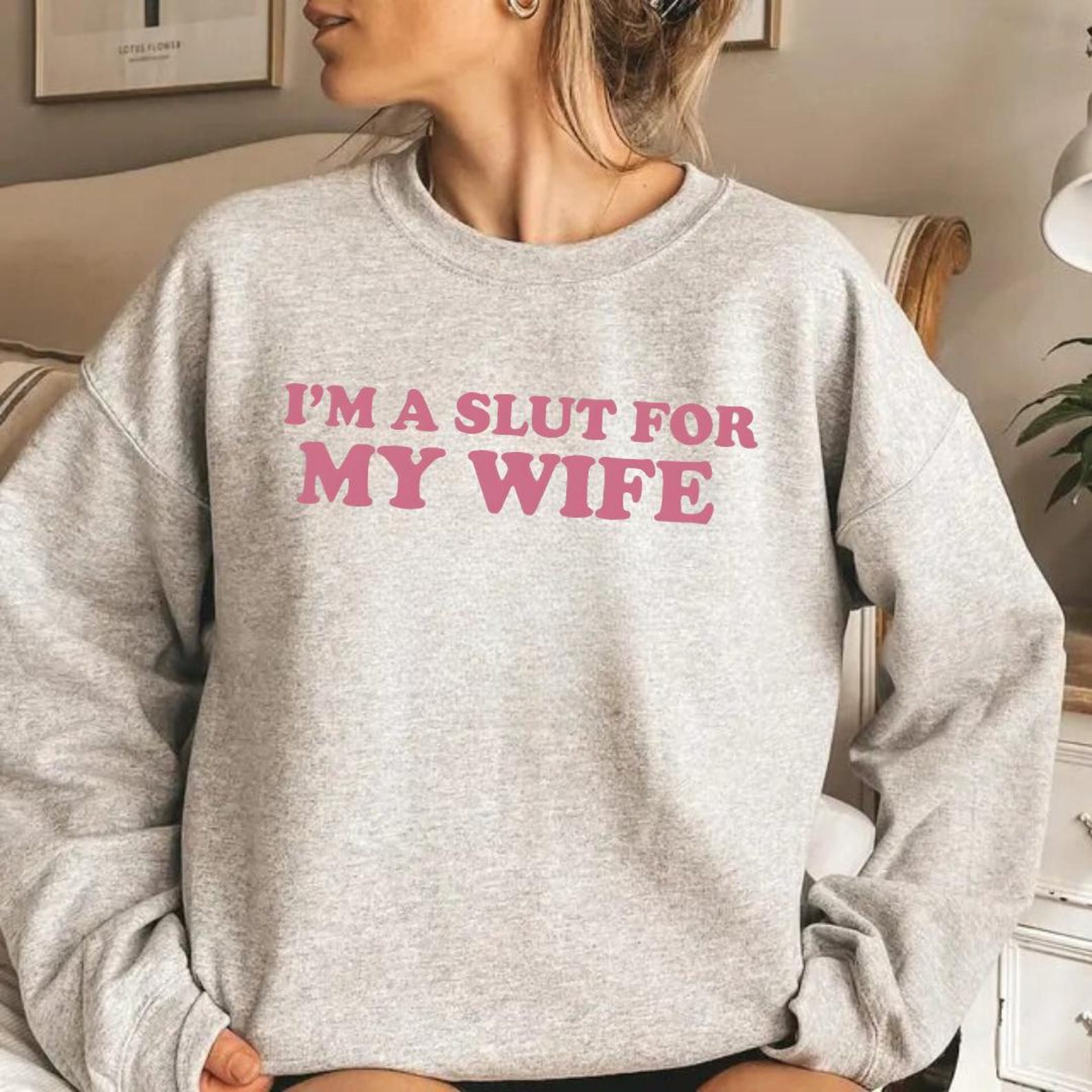 I’m A Slut for My Wife Tee As A Funny Valentine’s Day, A Quirky Quote Shirt With Playful Humor For Any Occasion