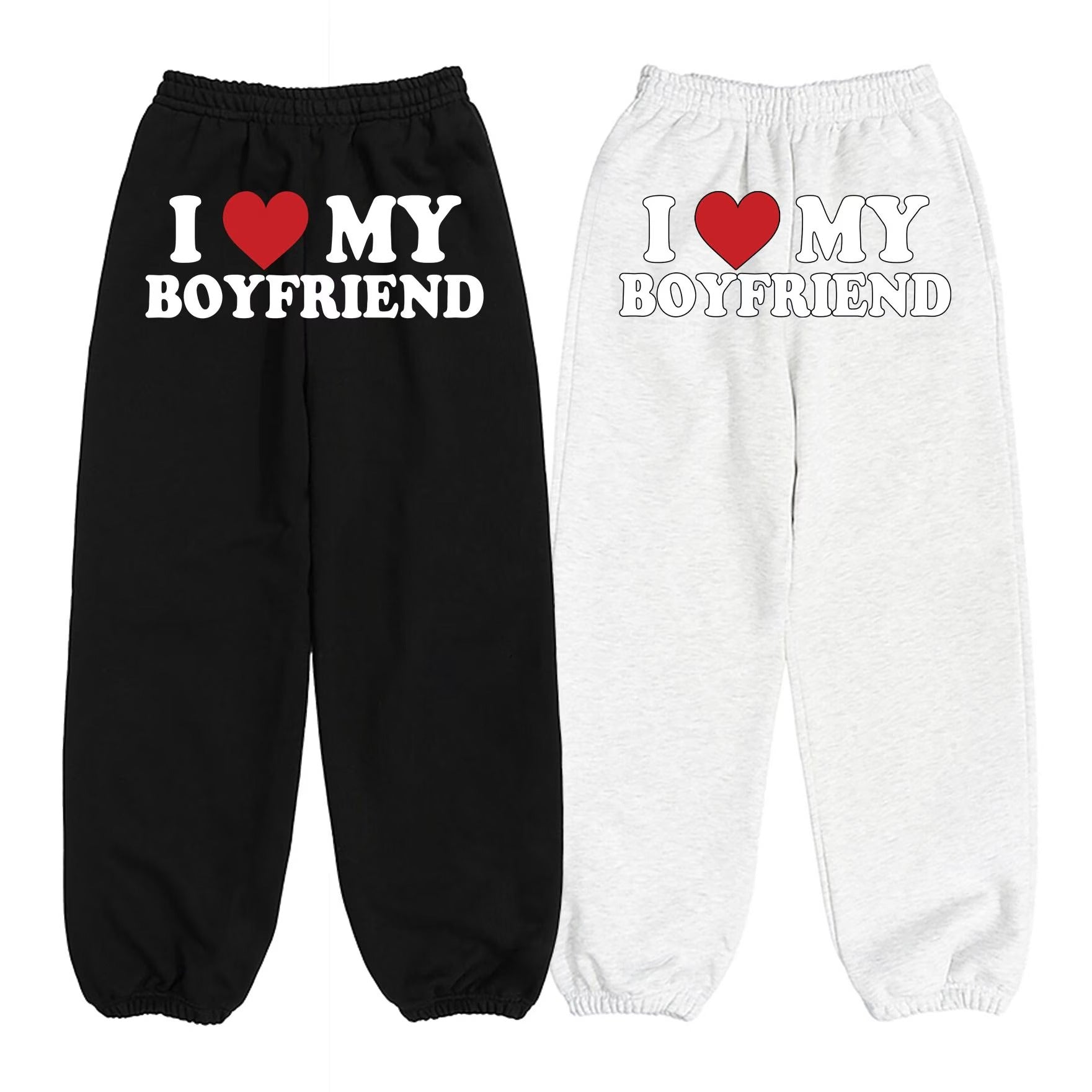 I Love My Boyfriend Sweatpants, Pants For Girlfriend, Matching Valentine Sweatpants
