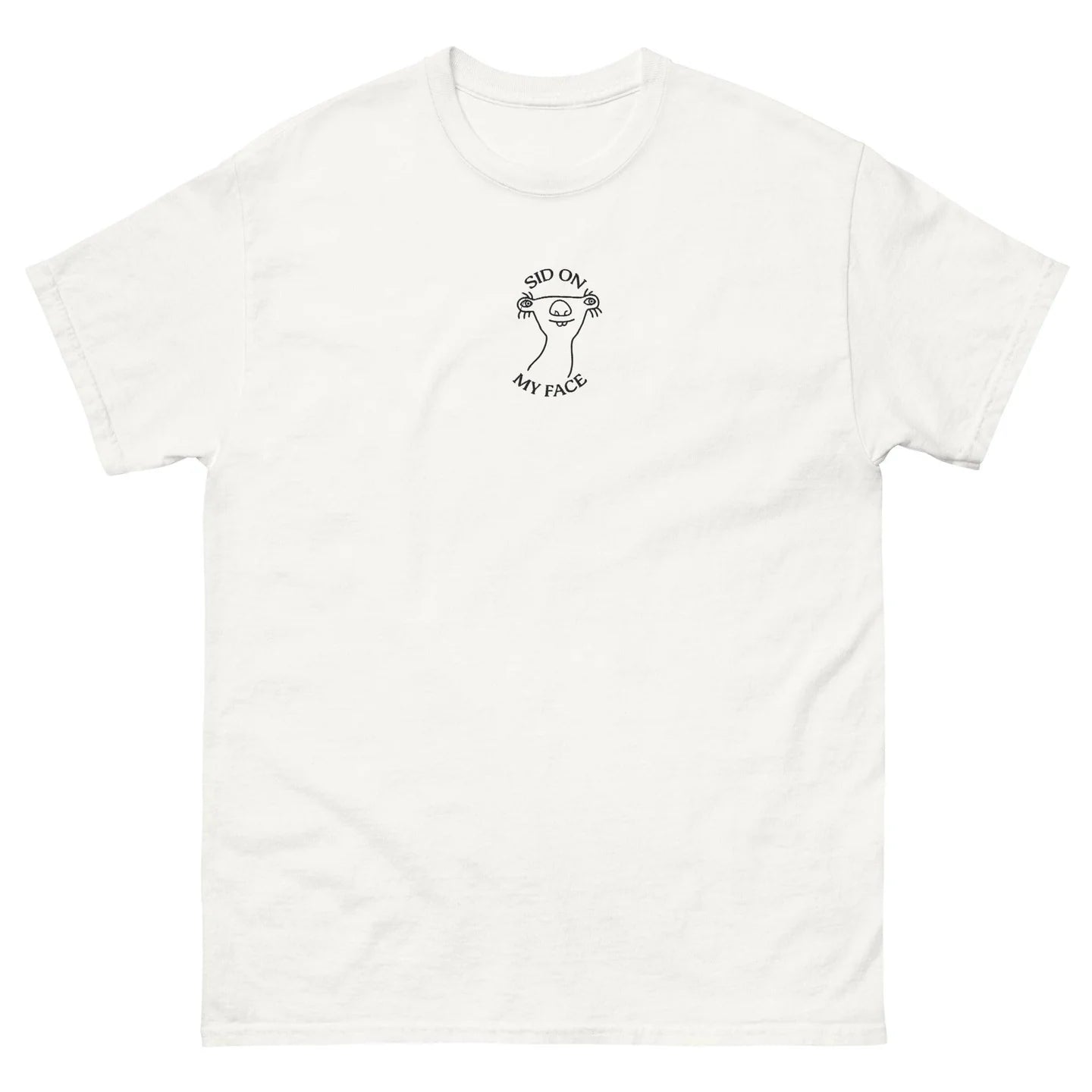 Sit On My Face Embroidered Shirt , Funny Adult Quote Tee