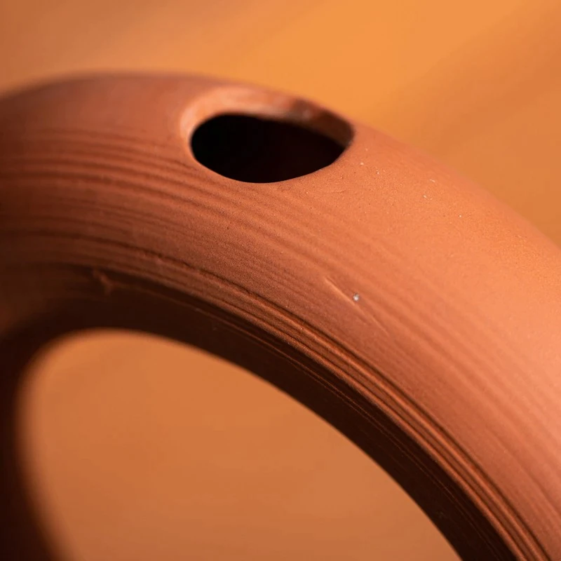 Nordic Ceramic Terracotta Vase Donut HollowRound - Image 2