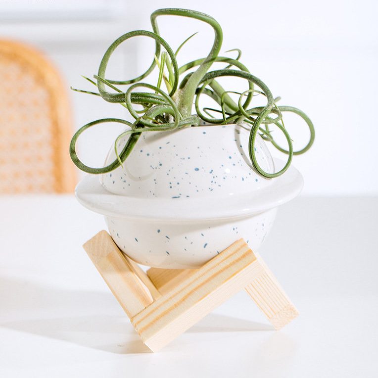 Ceramic Planet Shaped Flowerpots Balcony Decoration