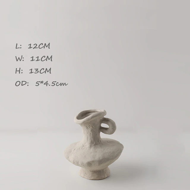 Ceramic White Vases Hydroponics Scandinavian style - Image 2