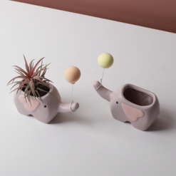 Ceramic Cute Elephant Succulent Pot For Home Decor