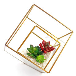 Various Irregular Geometric Glass Terrarium Planter Vase