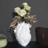 Heart Shape Flower Vase Resin Vase Dried Flower Container Vases