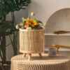 Indoor Simple Rattan Woven Storage Flower Plants Stand
