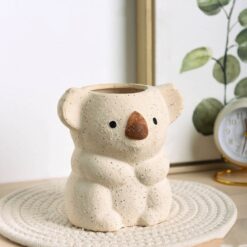 Cute Large Koala Ceramic Flower Pot