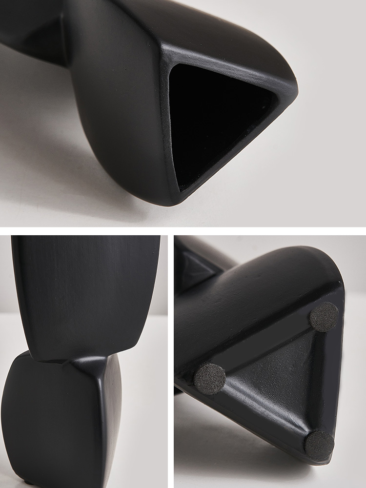 Flowerpot Nordic Minimalist Black And White Art Ornaments - Image 4