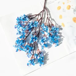 Blue Artificial Plants Long Baby's Breath Artificial Flowers Home Decoration