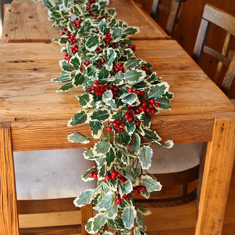 180CM Luxury Artificial Christmas Plants Vine Home Decoration