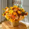 Silk Sunflower Autumn Flowers Artificial Bouquet Fake  Home Decoration