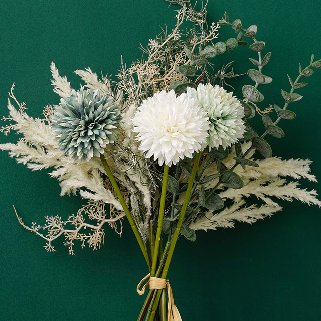 Artificial Green Dandelion Flowers Centerpieces Flower Home Decoration