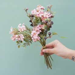 Luxury Retro Daisy Silk Flowers With Dried Grass Artificial Flowers Home Decoration