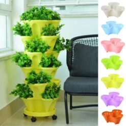 Stackable Flower Pot DIY Garden Accessories Strawberry Vegetable Planter