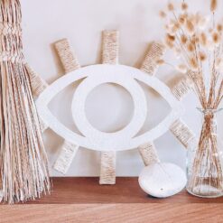 Wooden Evil Eye Wall Hanging