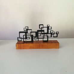 Retro Abstract Shelf Decor, Geometric Decor