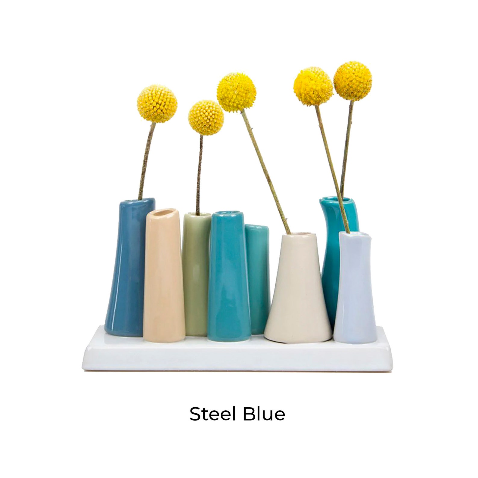 Pooley Unique Ceramic Bud Vase for Flowers - Image 4